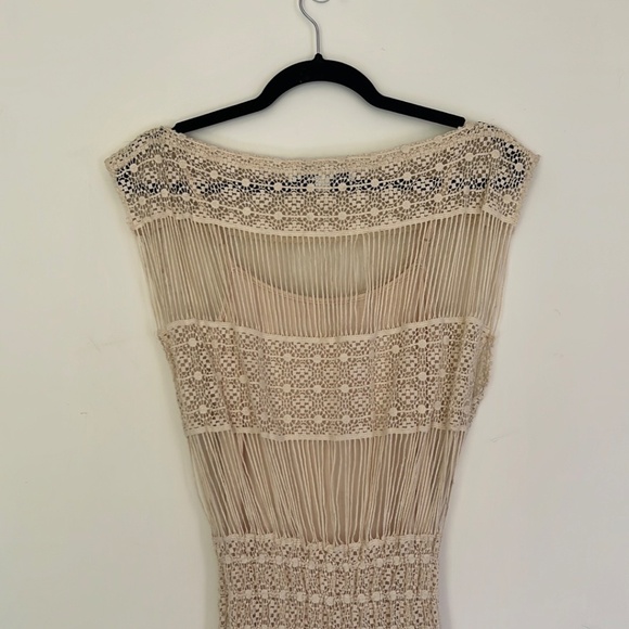 Callahan Cream Fringe Maxi Dress - Picture 12 of 16
